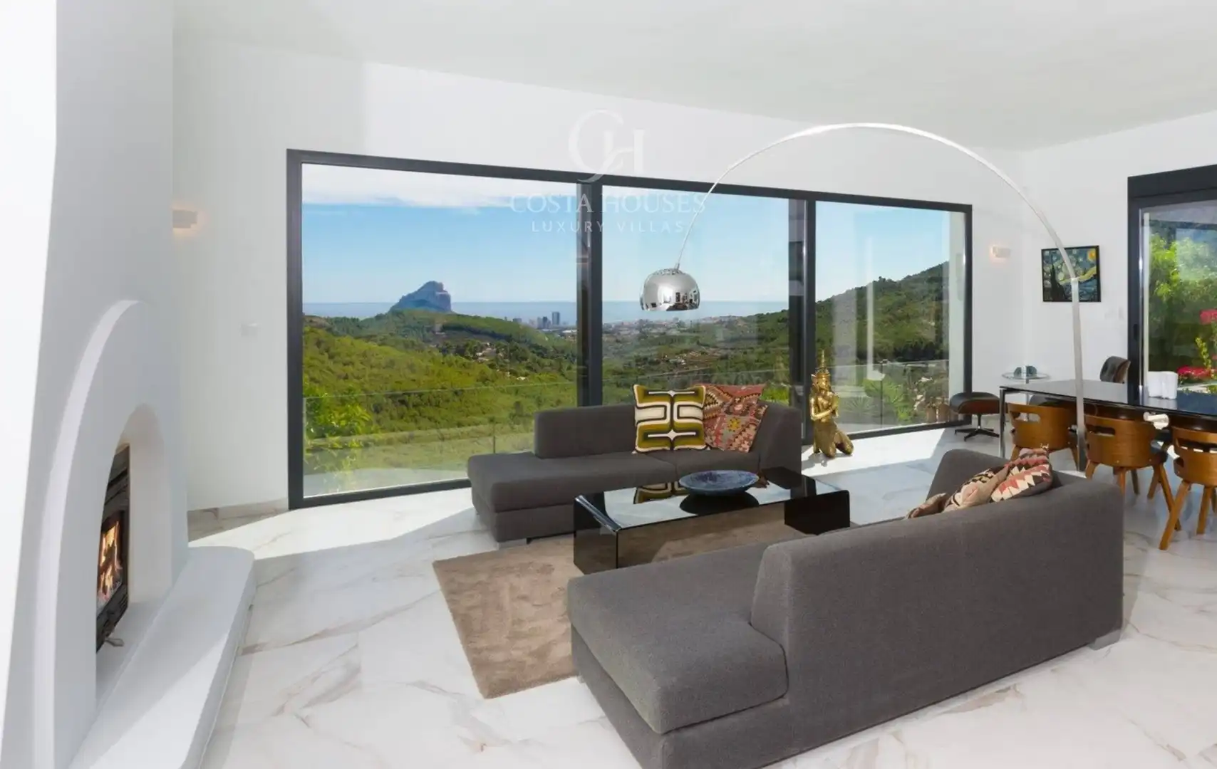 Sala de estar de Casa o chalet en venta en Benissa con Aire acondicionado, Calefacción y Jardín privado