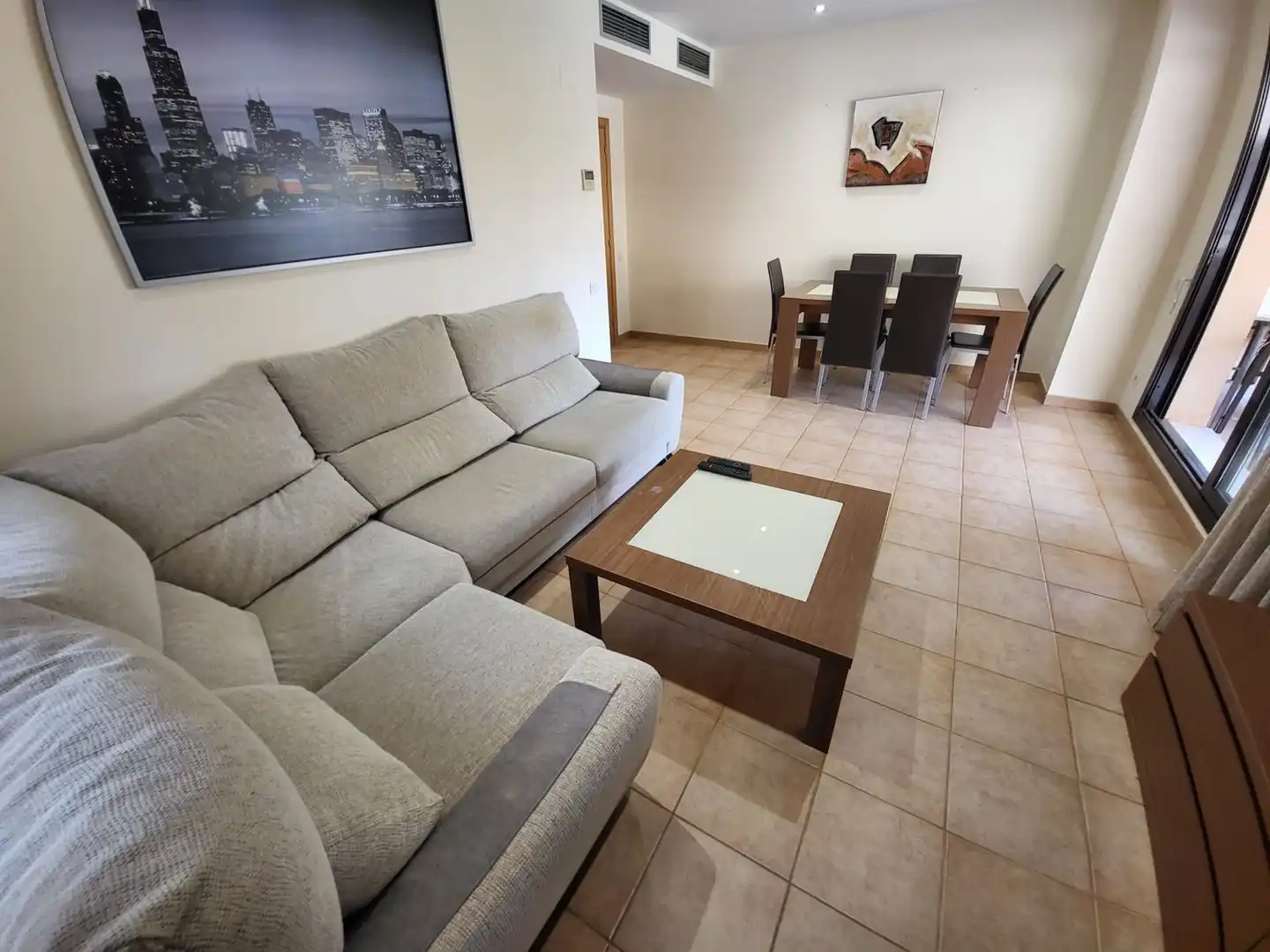 Sala de estar de Piso en venta en Lloret de Mar con Aire acondicionado, Jardín privado y Terraza