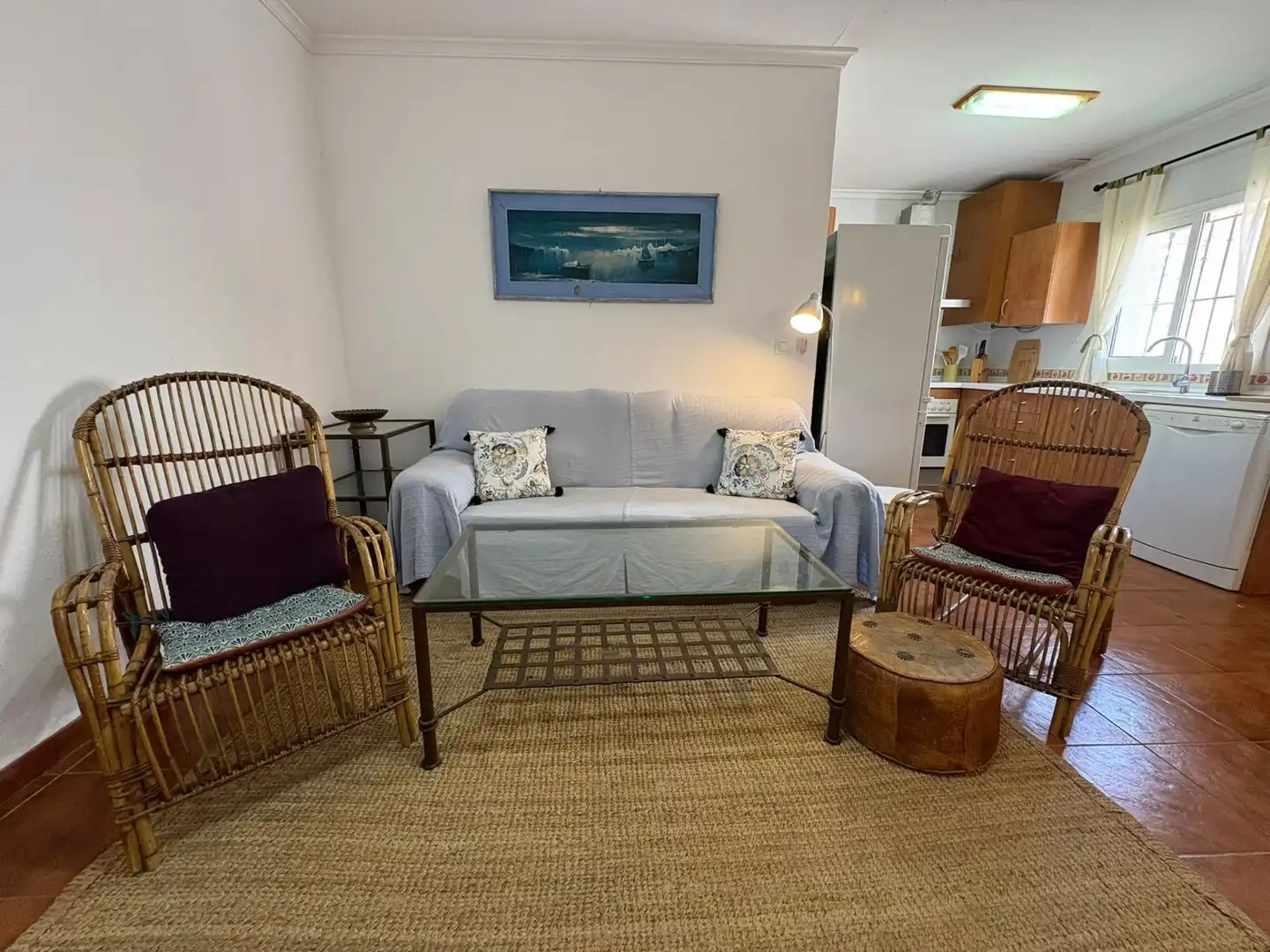 Living room of Houses for rent in Chiclana de la Frontera  with Air Conditioner, Private garden and Terrace