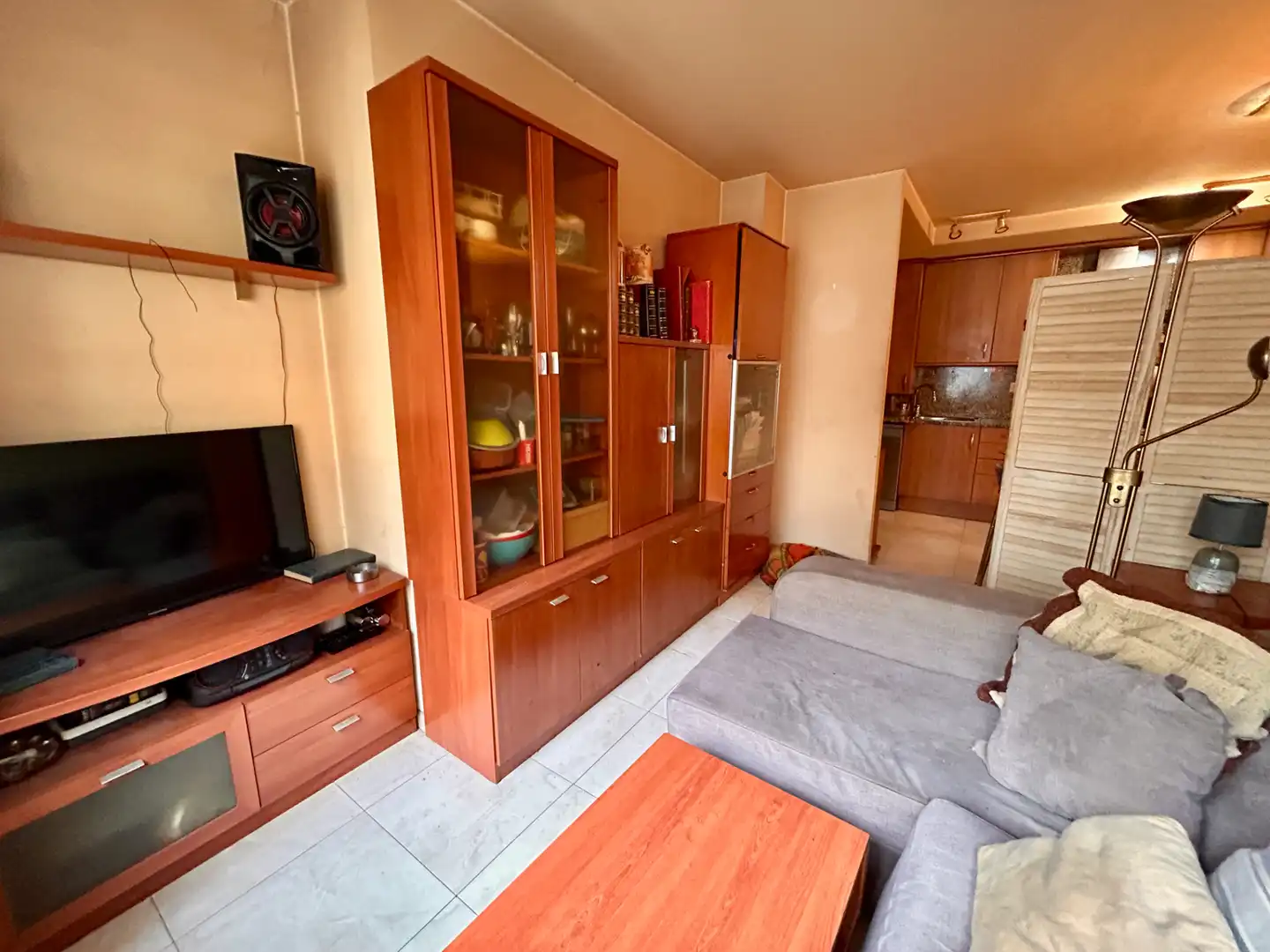 Sala de estar de Piso en venta en Girona con Calefacción