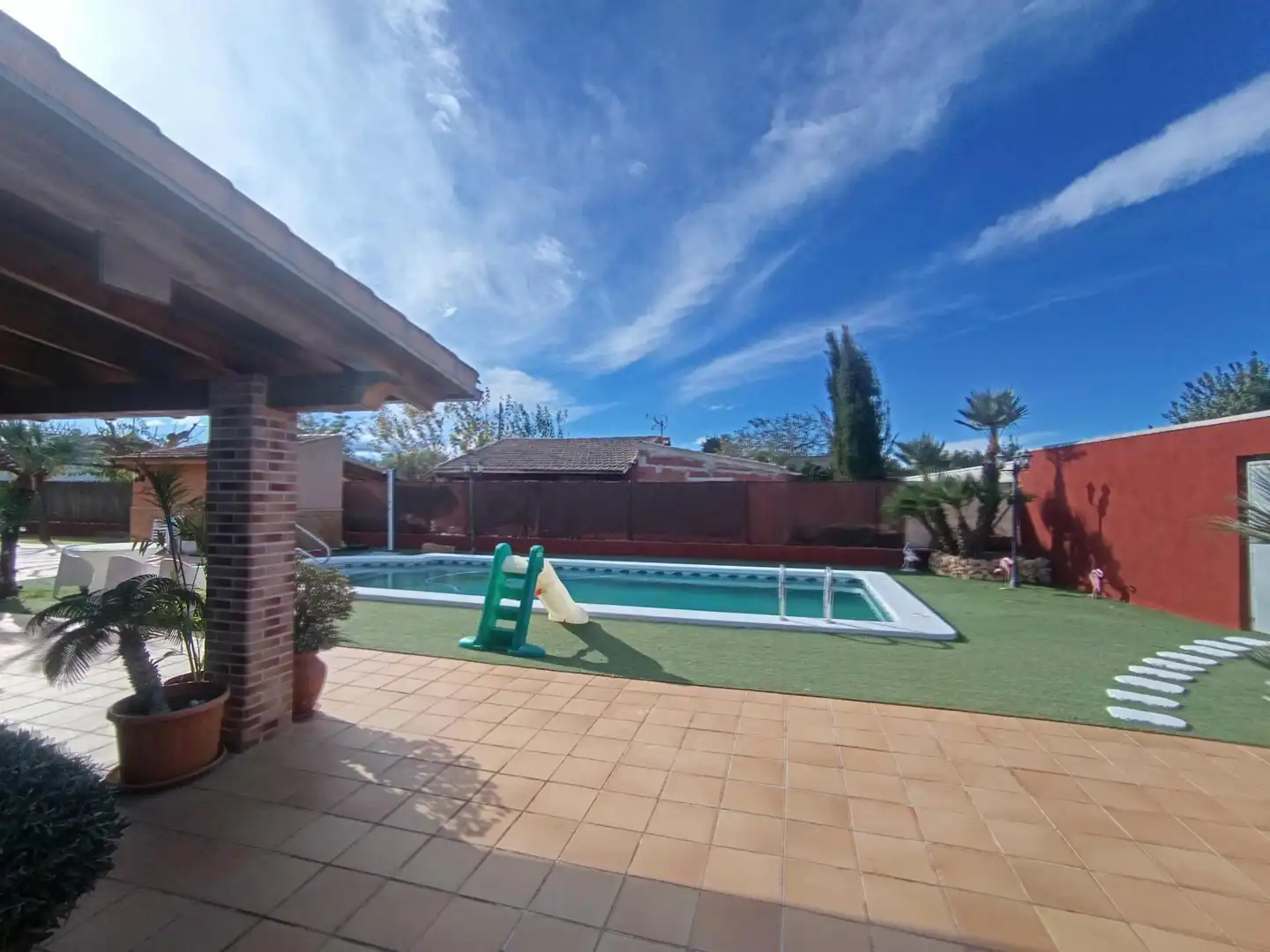 Piscina de Casa o xalet en venda en Murcia amb Aire condicionat, Calefacció i Jardí privat