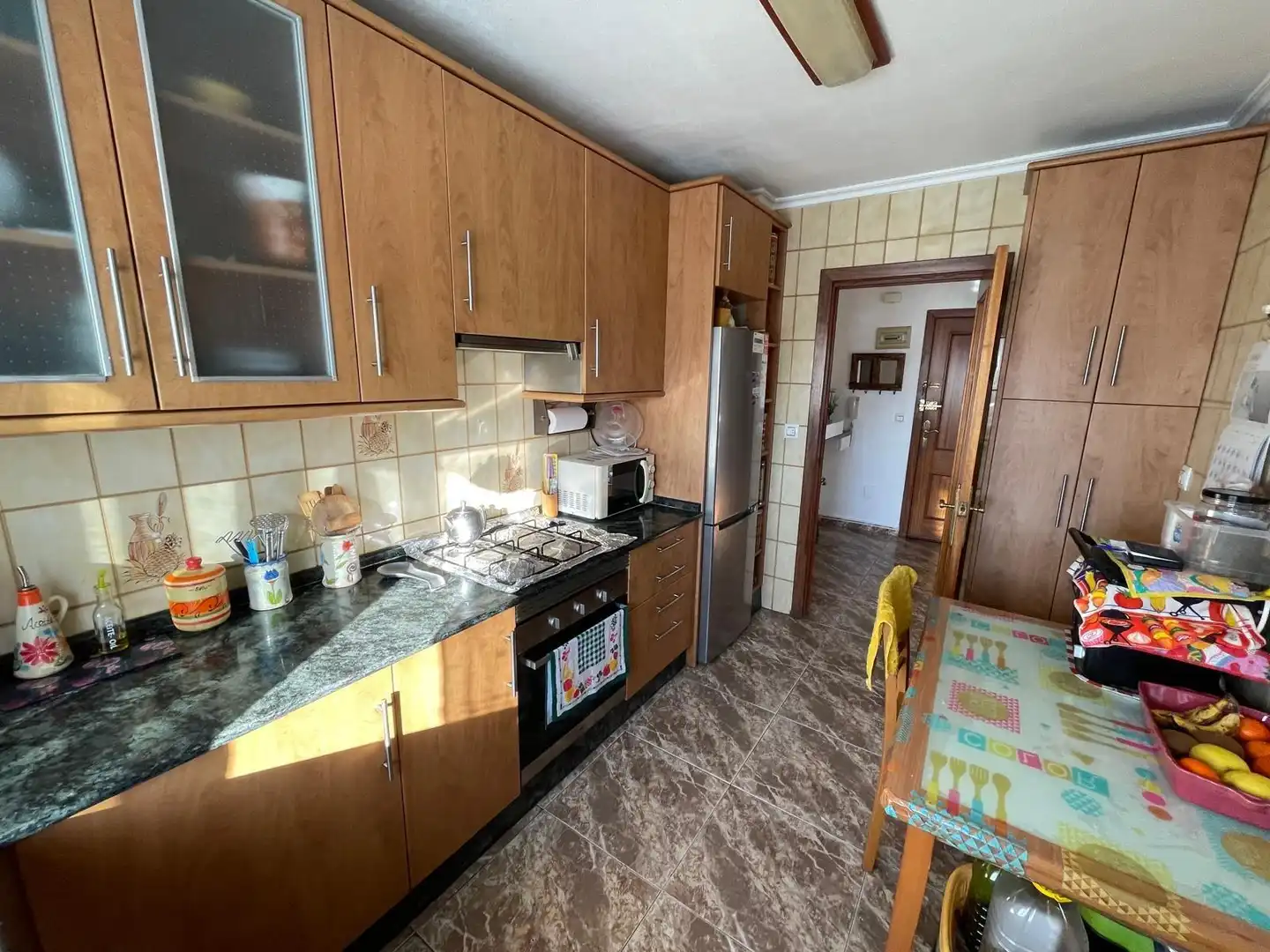 Kitchen of Flat for sale in Águilas  with Air Conditioner, Furnished and Balcony