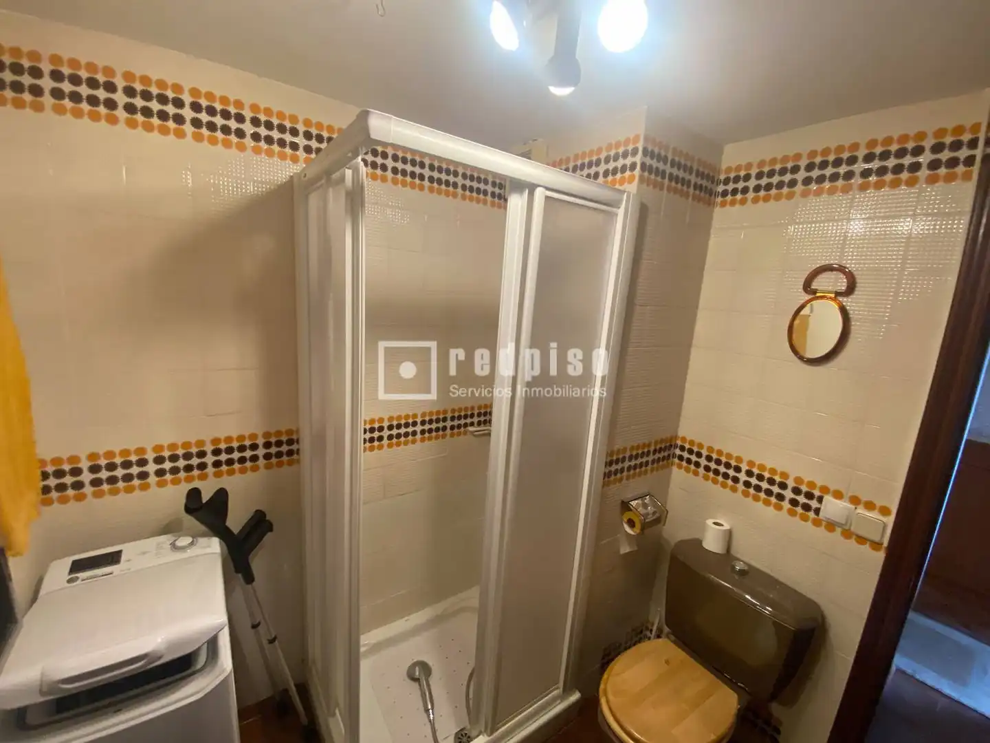 Badezimmer von Wohnung zur Miete in Madrid mit Klimaanlage, Privatgarten und Terrasse
