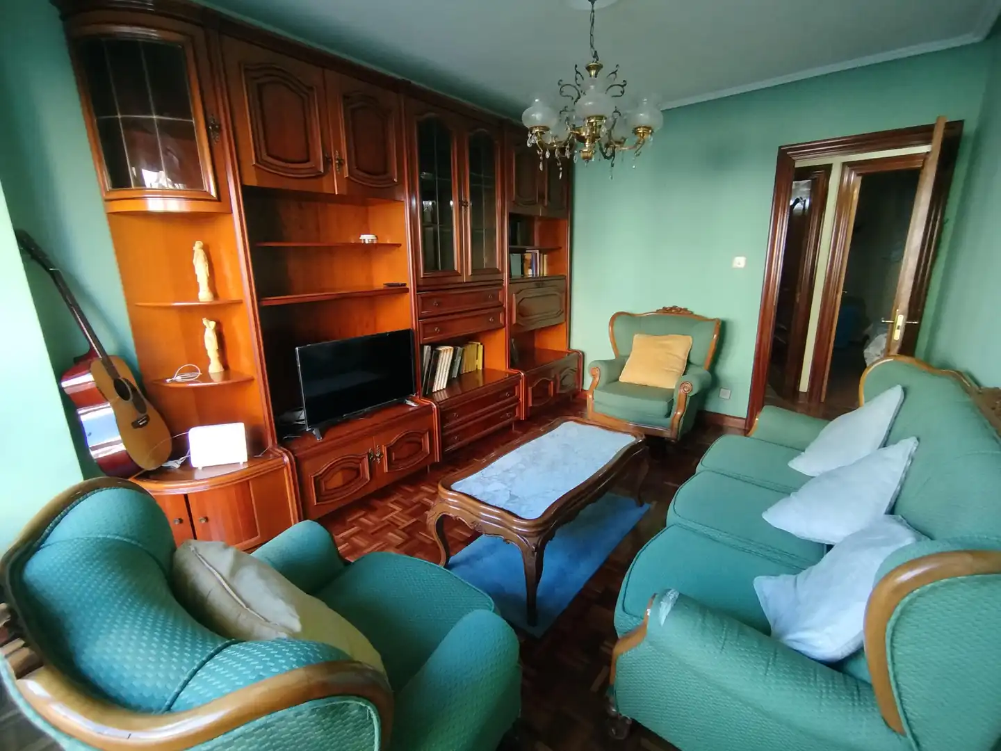 Sala de estar de Piso en venta en Sestao  con Amueblado