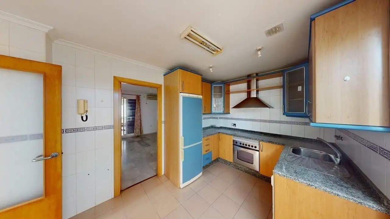 Cocina de Casa adosada en venta en Bollullos de la Mitación con Aire acondicionado, Terraza y Piscina