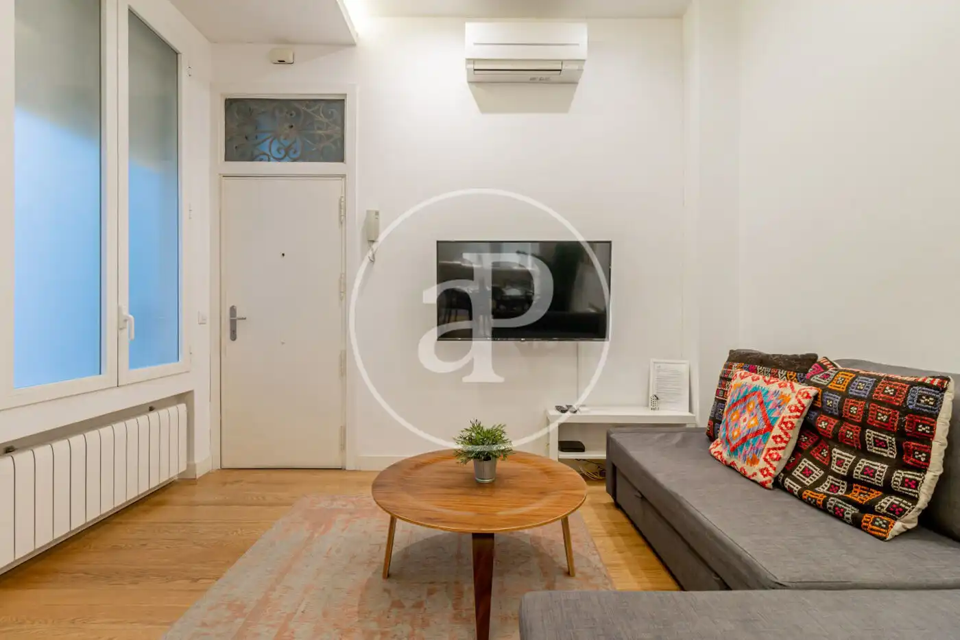 Wohnzimmer von Wohnung zur Miete in Madrid mit Klimaanlage, Heizung und Möbliert