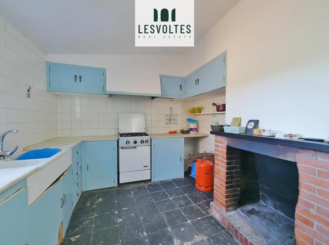 Cocina de Casa o chalet en venta en Mont-ras con Jardín privado