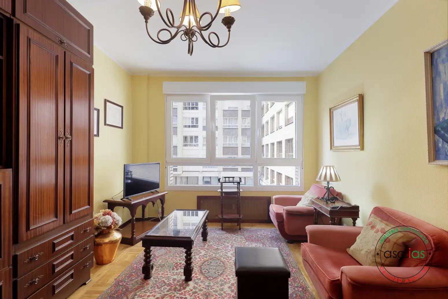 Living room of Flat for sale in Gijón   with Heating