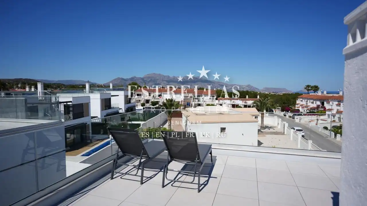 Terraza de Casa o chalet en venta en La Nucia con Aire acondicionado, Calefacción y Jardín privado