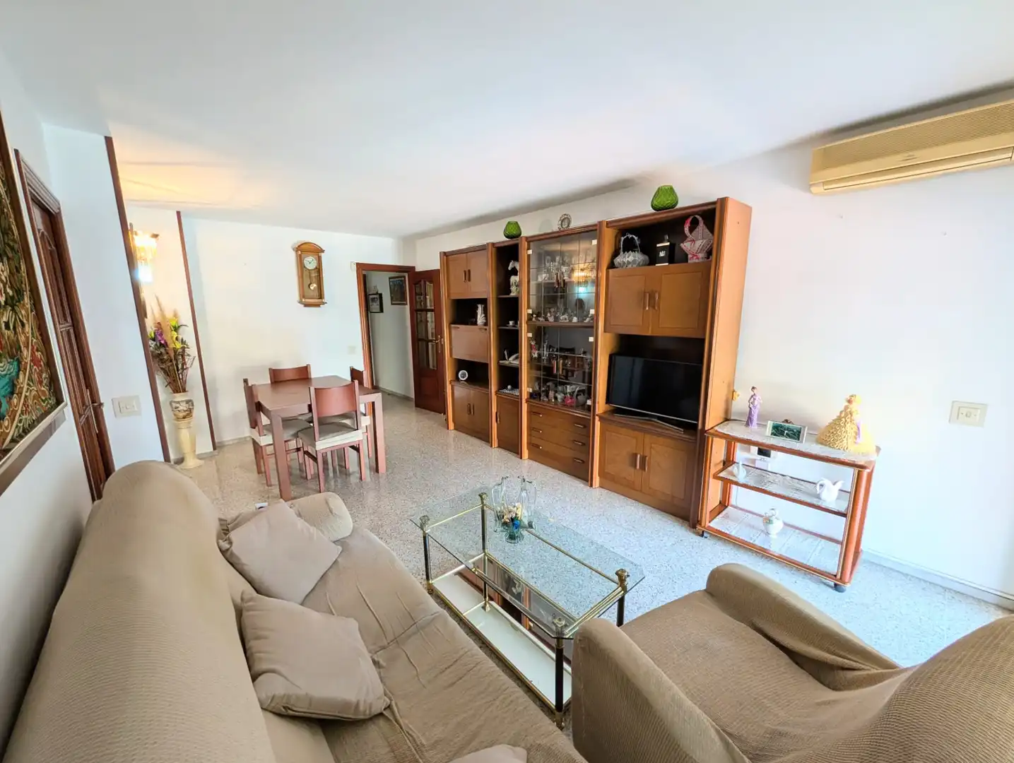 Sala de estar de Piso en venta en Badalona con Aire acondicionado, Amueblado y Balcón