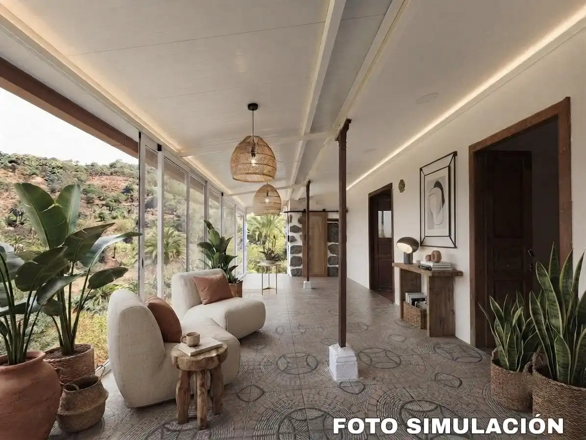 Sala d'estar de Finca rústica en venda en Santa Brígida amb Rentadora