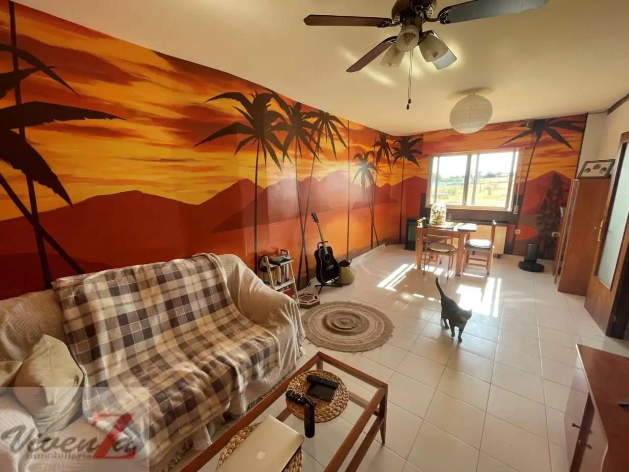 Sala de estar de Casa adosada en venta en Coreses con Calefacción, Terraza y Amueblado