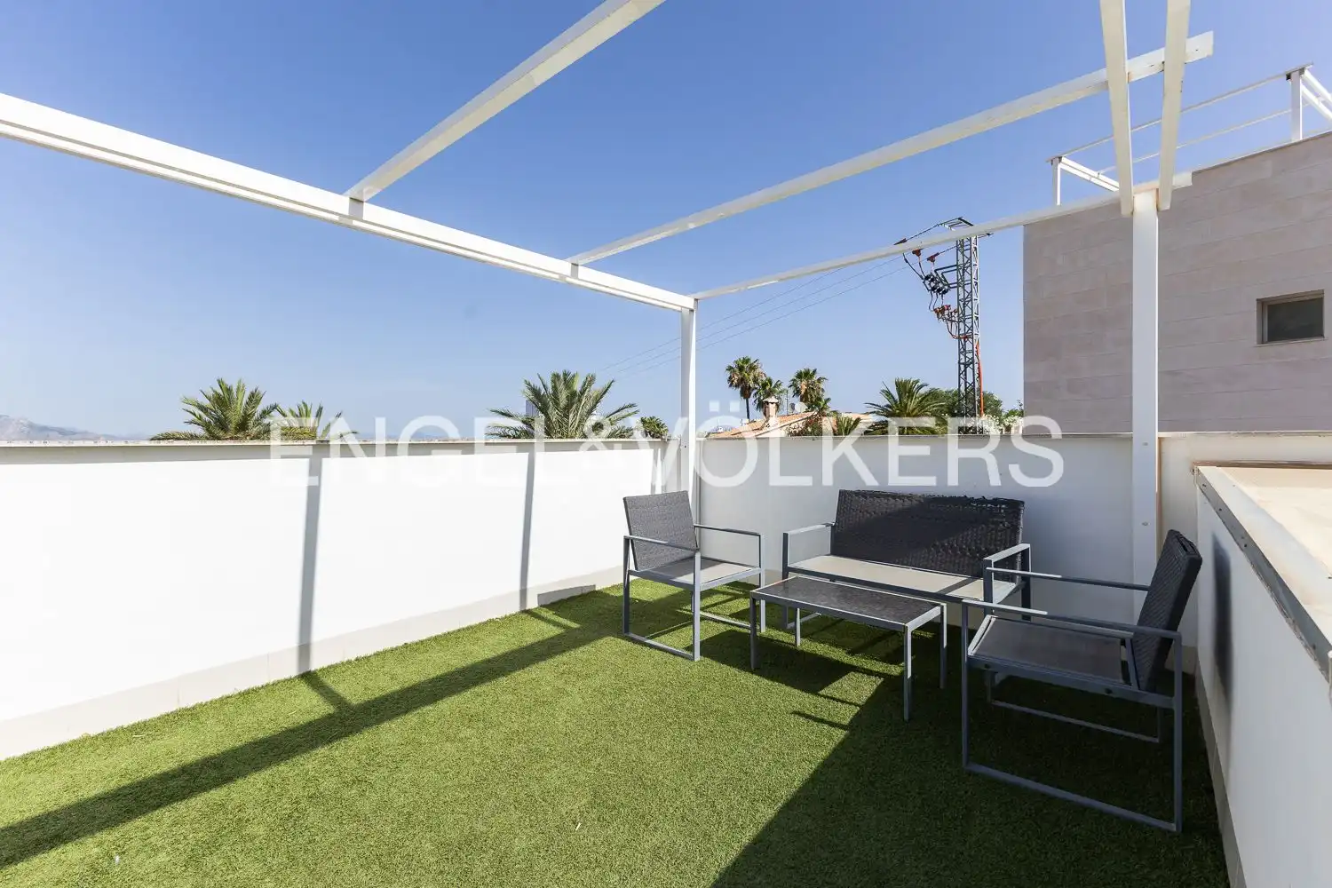 Terrace of Houses for rent in Dénia  with Air Conditioner, Heating and Private garden
