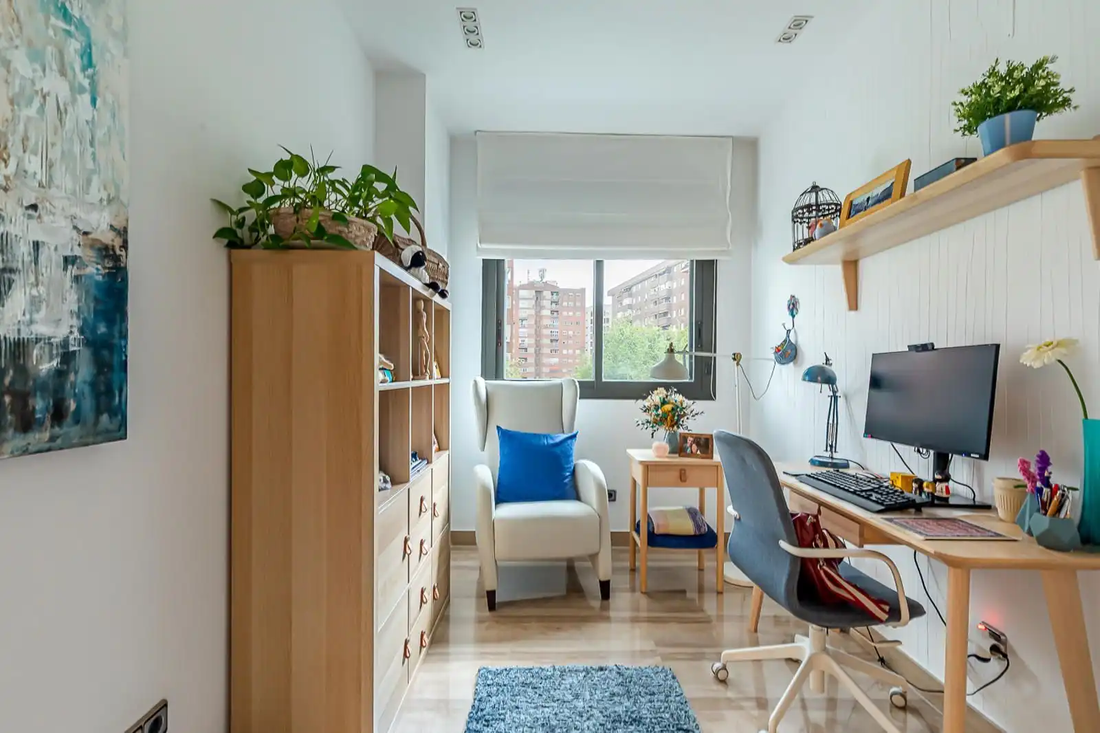 Balcony of Flat for rent in Madrid  with Air Conditioner, Private garden and Swimming Pool