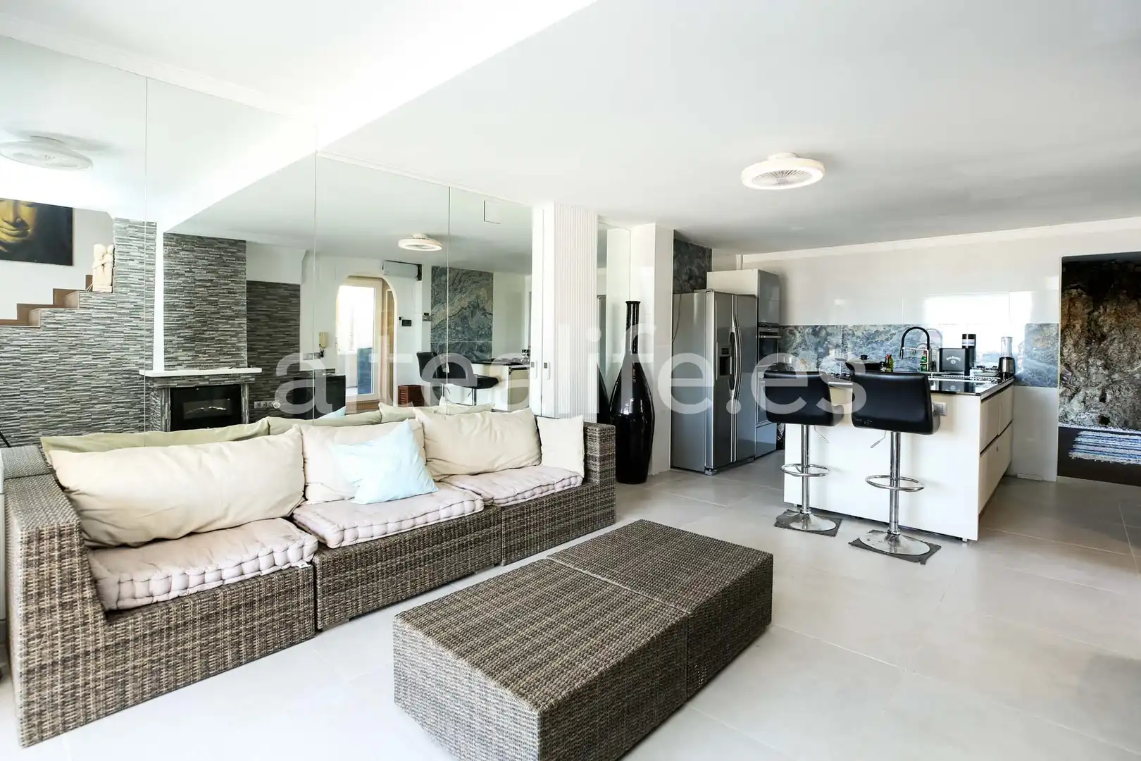 Living room of Houses for sale in Altea  with Air Conditioner, Private garden and Terrace