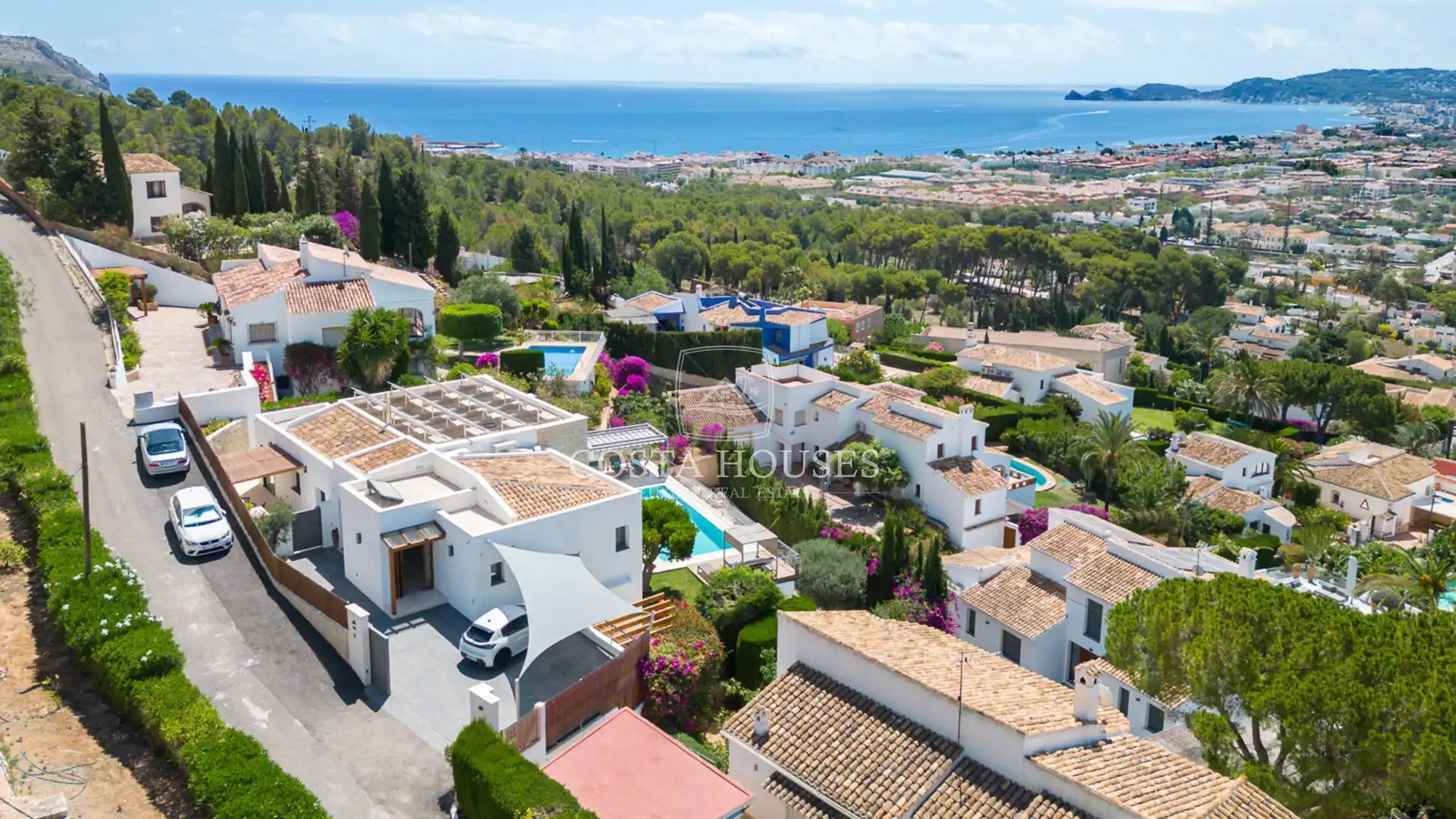 Vista exterior de Casa o chalet en venta en Jávea / Xàbia con Aire acondicionado, Jardín privado y Terraza