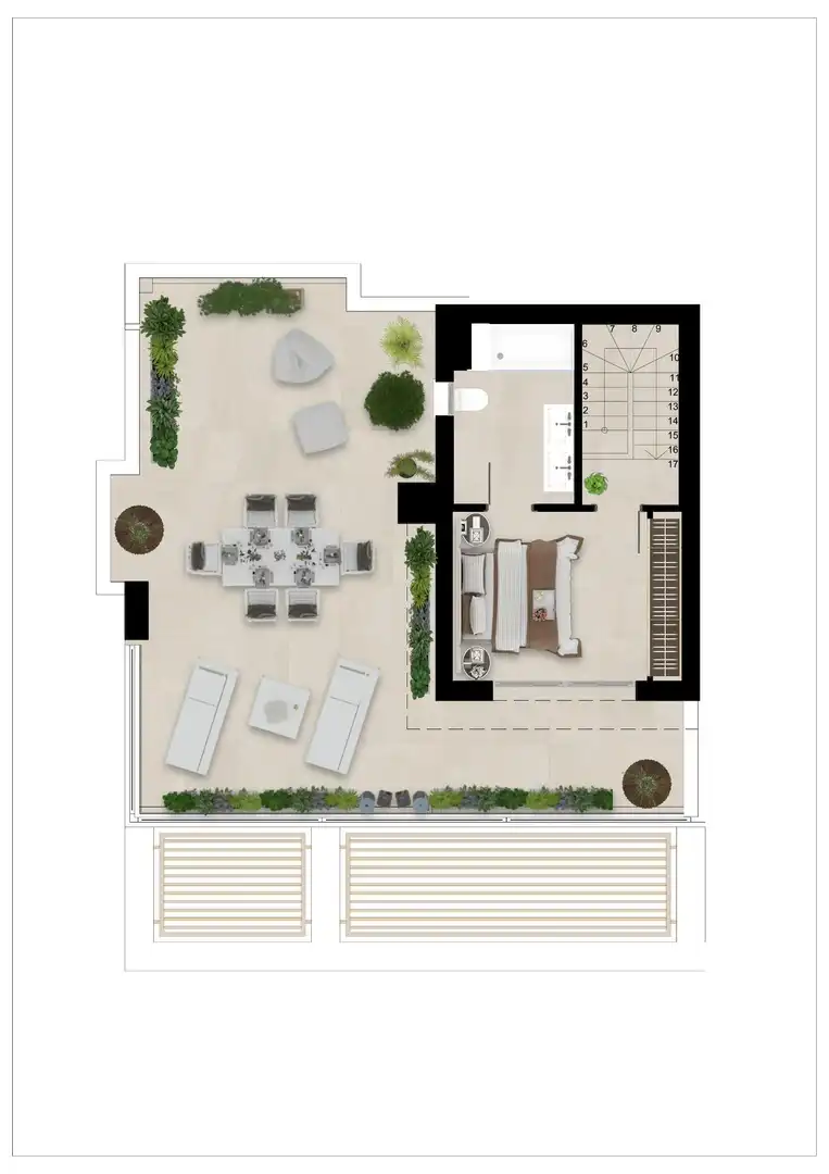 Apartamento en venta en San Roque con Aire acondicionado, Calefacción y Jardín privado
