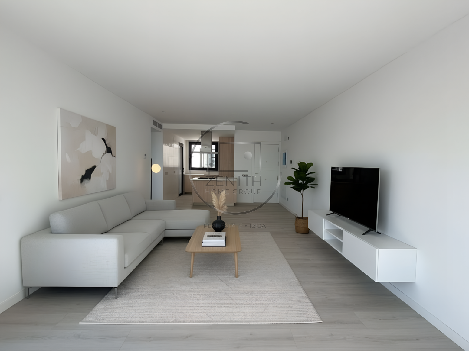 Living room of Flat to rent in Santa Eulària des Riu  with Air Conditioner, Heating and Terrace