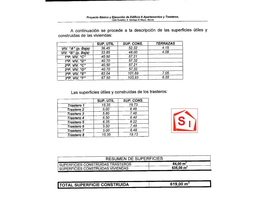 Aparcament de Residencial en venda en Murcia