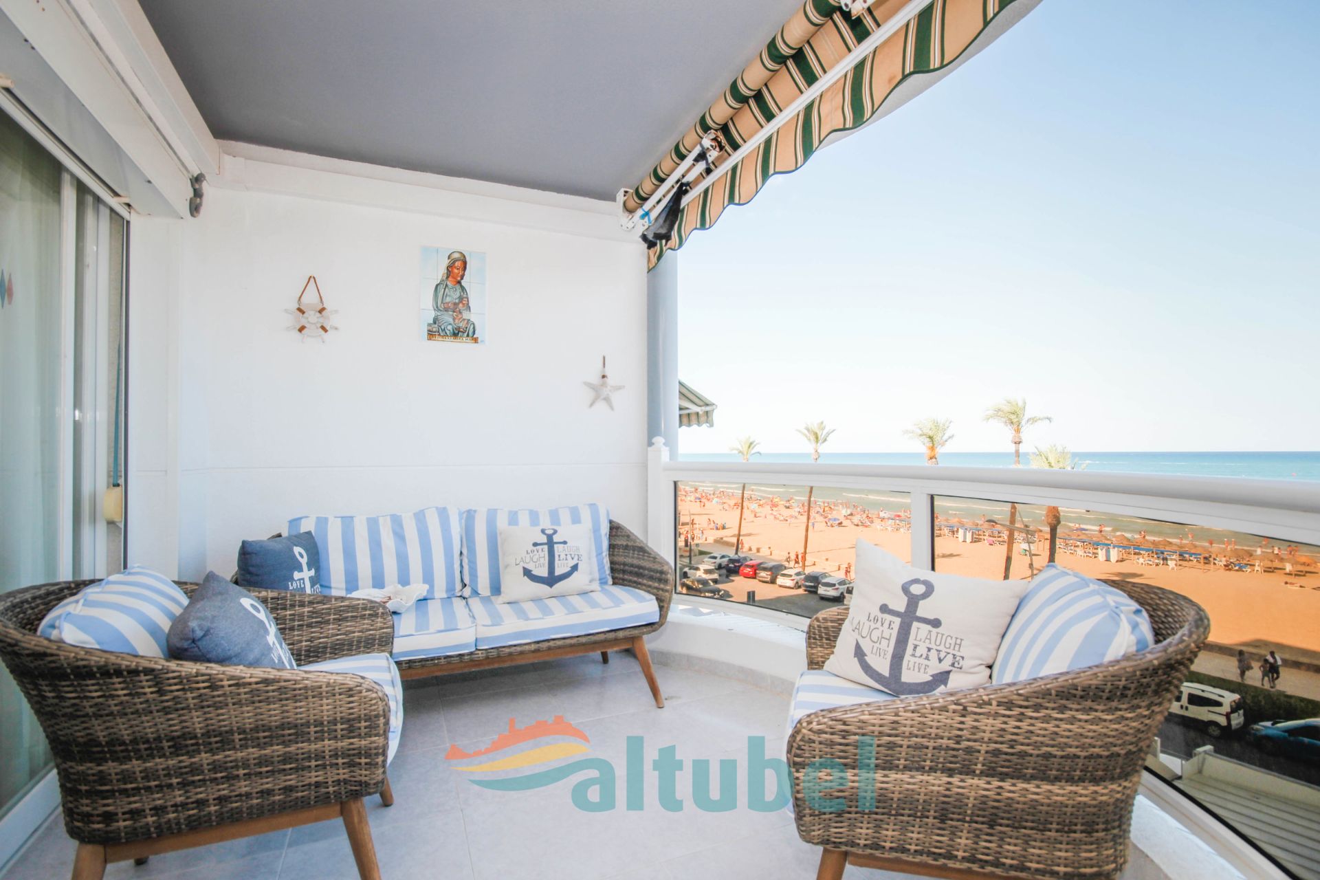 Terrace of Apartment for sale in Peñíscola / Peníscola  with Air Conditioner, Terrace and Furnished