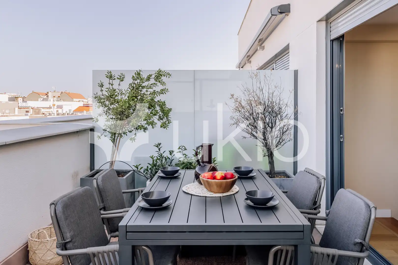Terrace of Flat for rent in Madrid  with Air Conditioner, Terrace and Furnished