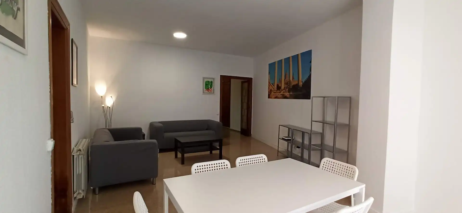 Wohnzimmer von Wohnung zur untervermieten in Barcelona mit Klimaanlage, Heizung und Möbliert