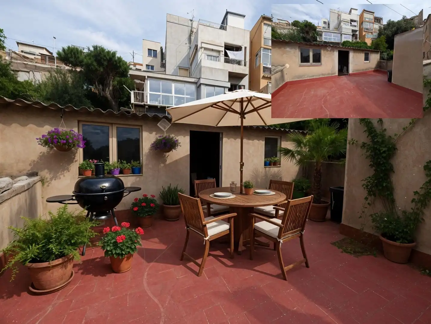 Terraza de Piso en venta en Molins de Rei con Aire acondicionado, Jardín privado y Terraza