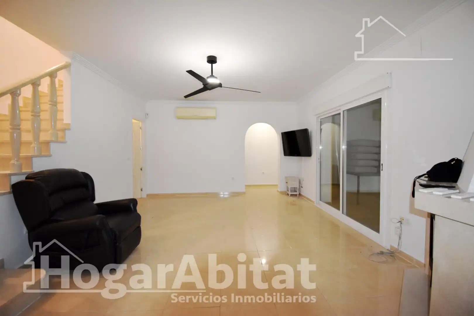 Sala de estar de Casa o chalet en venta en Beniarbeig con Aire acondicionado, Jardín privado y Terraza