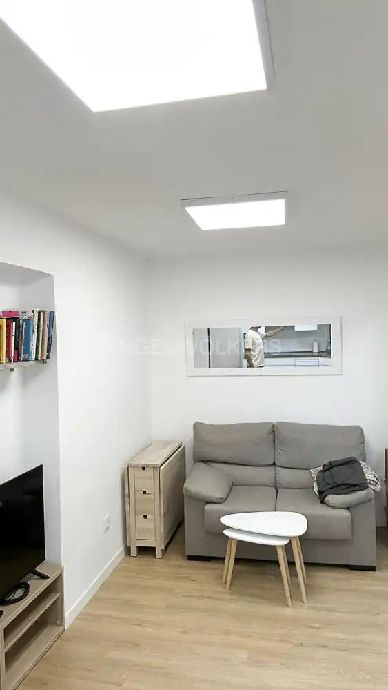 Sala de estar de Apartamento de alquiler en Madrid con Calefacción, Amueblado y Se aceptan mascotas