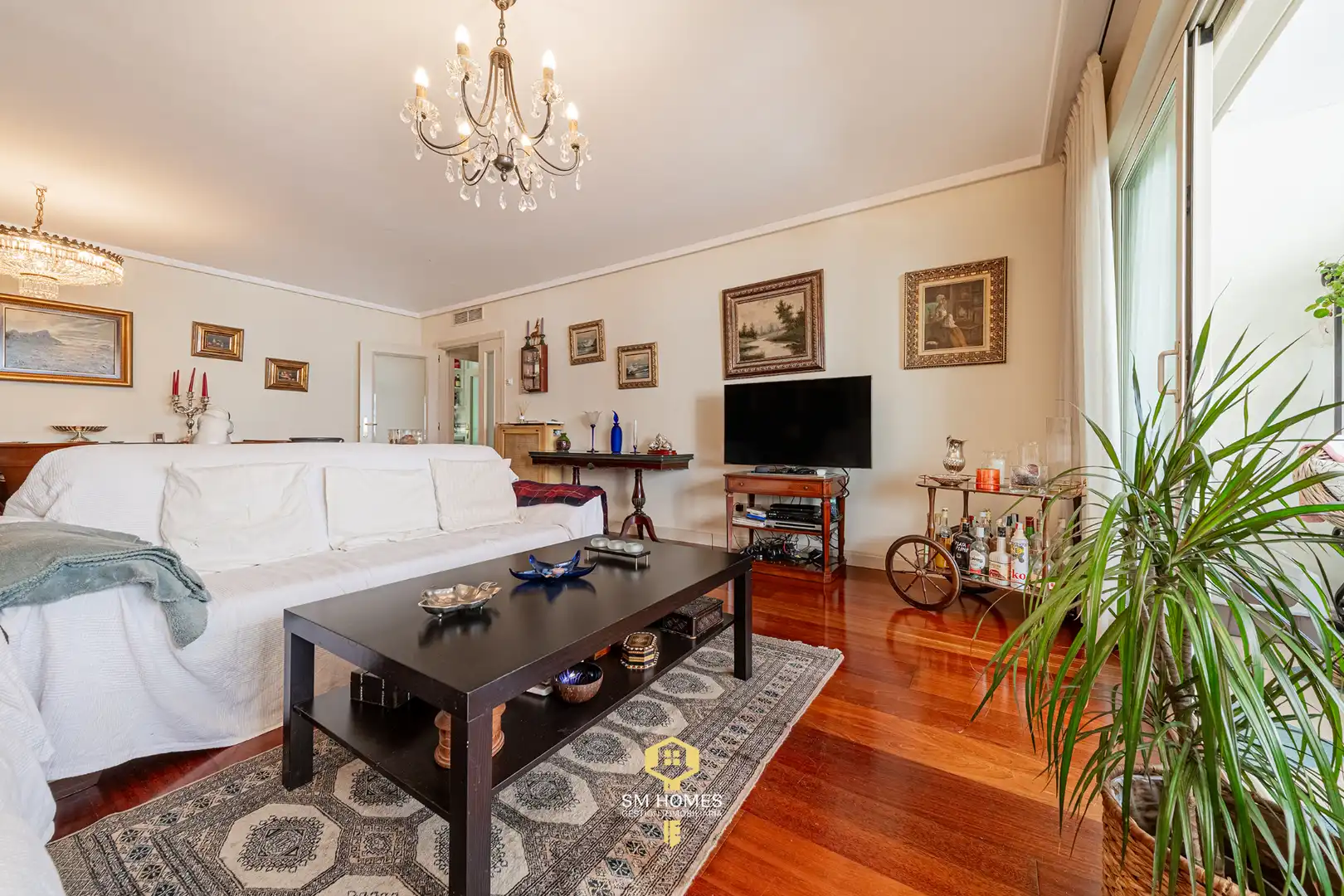 Wohnzimmer von Wohnung zum Verkauf in Madrid mit Klimaanlage, Heizung und Terrasse