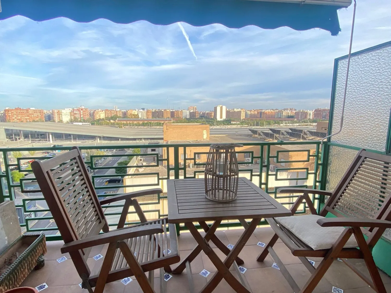 Terrace of Flat to rent in  Valencia Capital  with Air Conditioner, Heating and Terrace