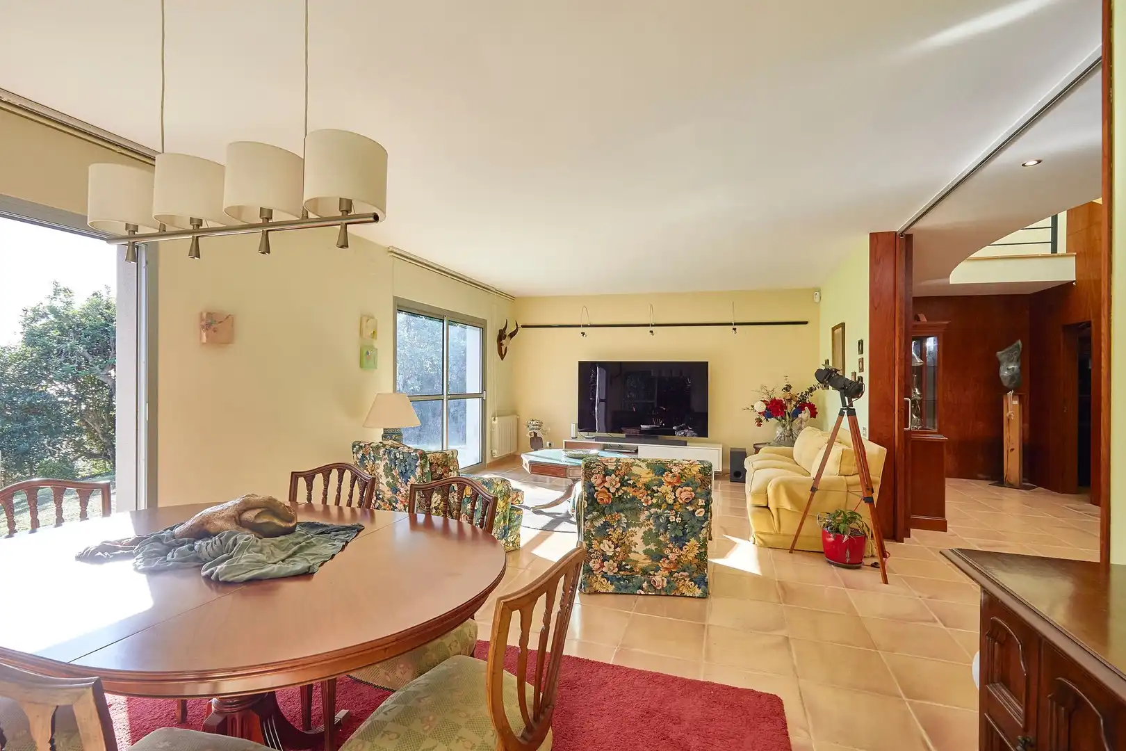 Wohnzimmer von Haus oder Chalet zum Verkauf in Premià de Dalt mit Klimaanlage, Heizung und Privatgarten