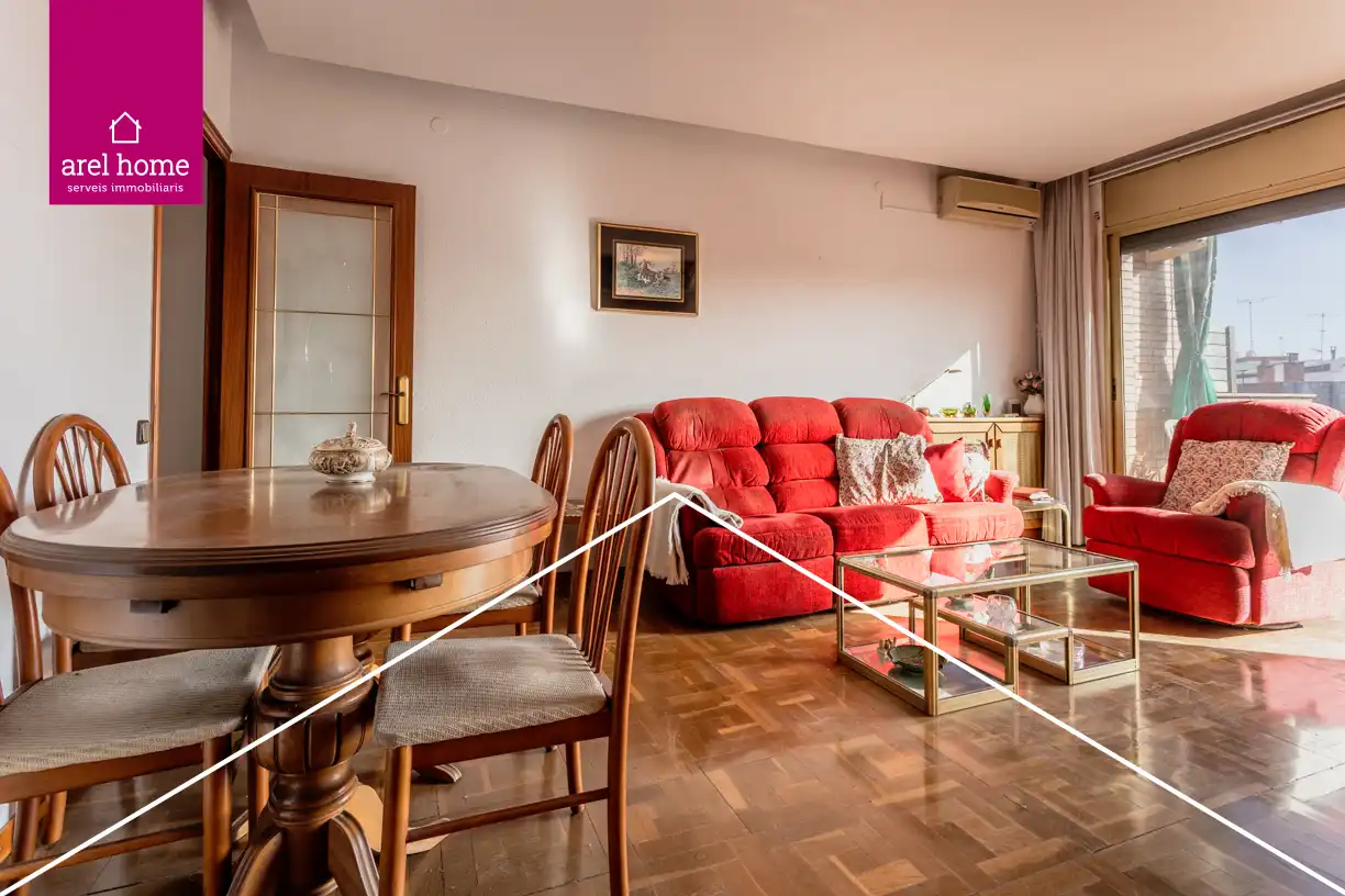 Sala de estar de Ático en venta en Esplugues de Llobregat con Aire acondicionado, Calefacción y Balcón