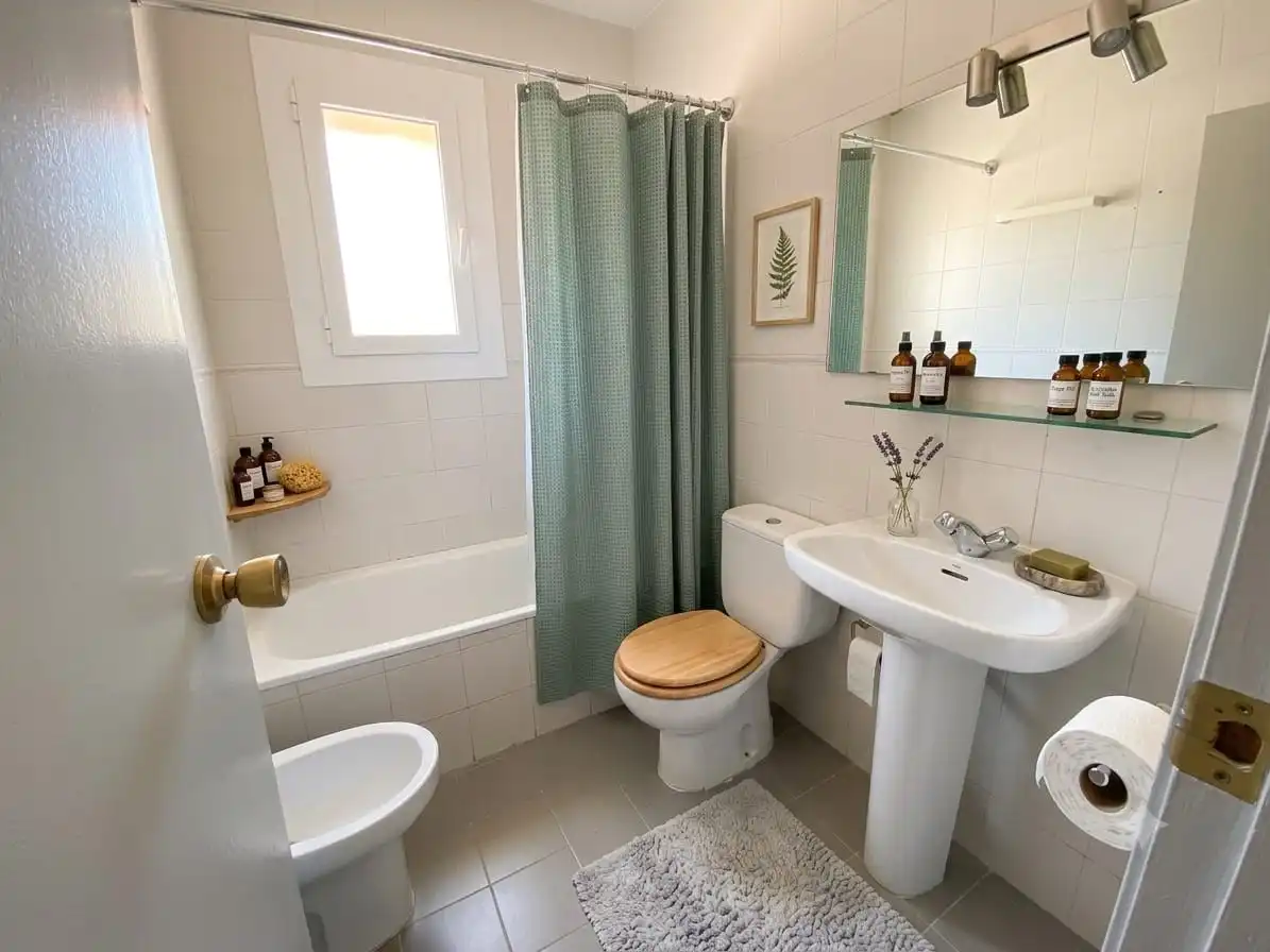 Baño de Casa adosada en venta en Sant Cugat del Vallès con Calefacción y Terraza