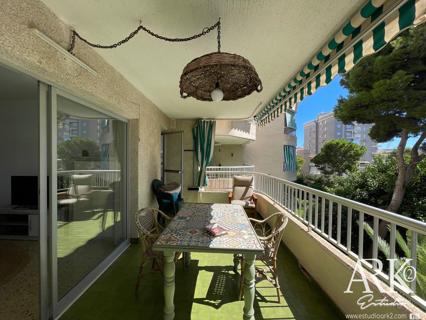 Terrace of Apartment for sale in Gandia  with Terrace, Furnished and Oven