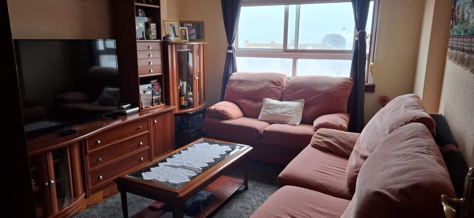 Sala d'estar de Pis en venda en A Coruña Capital 