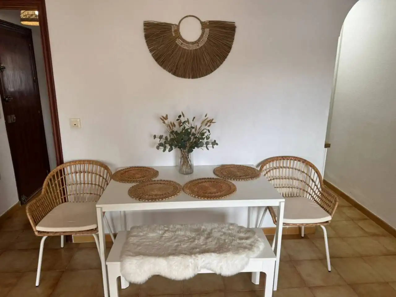 Dining room of Apartments for sale in Santa Pola  with Air Conditioner, Terrace and Furnished