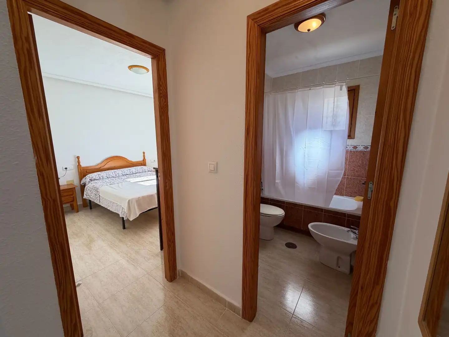 Habitación de Casa adosada en venta en Mazarrón con Terraza, Trastero y Amueblado
