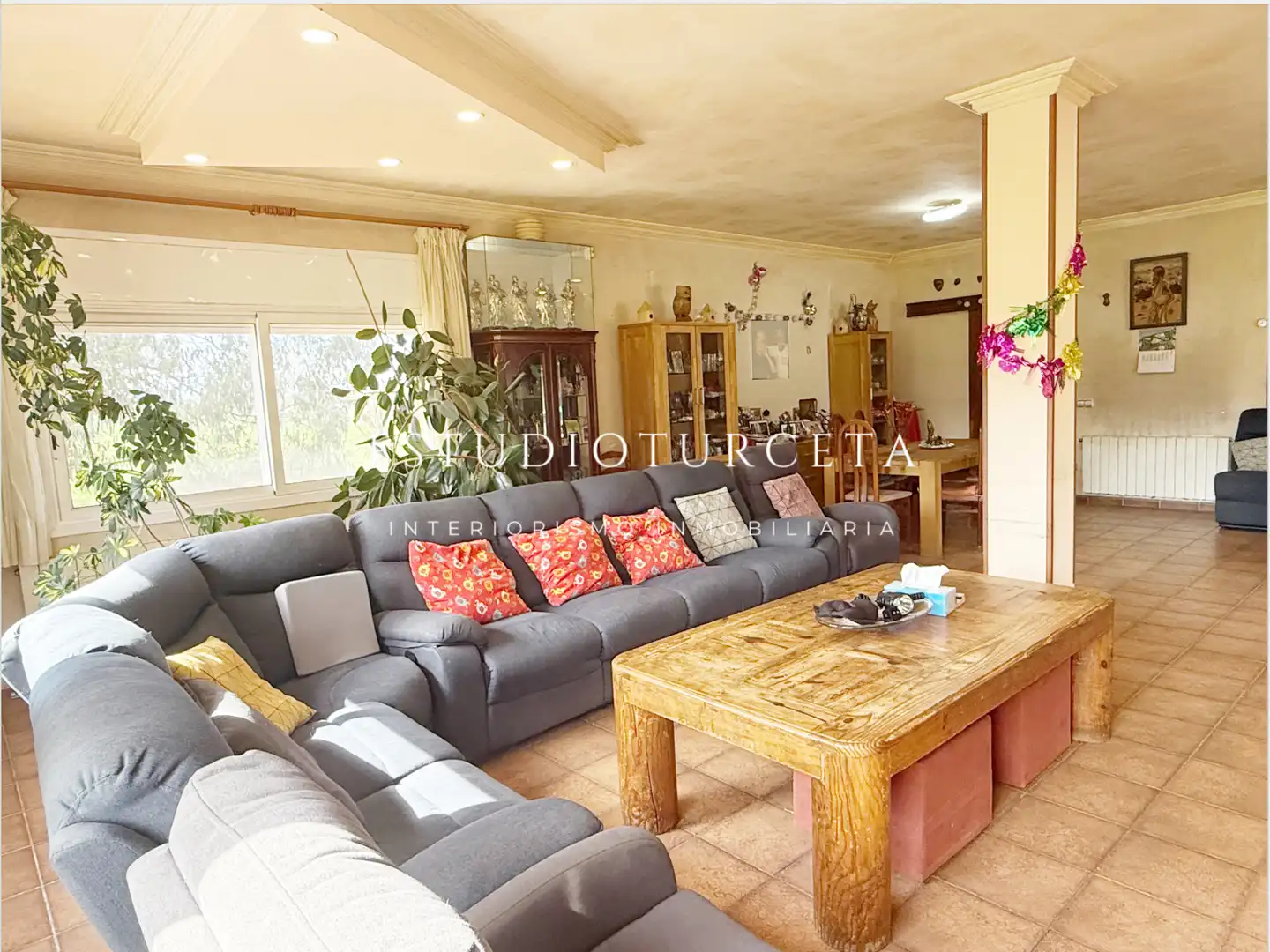 Sala d'estar de Casa o xalet en venda en Llagostera amb Calefacció, Jardí privat i Forn