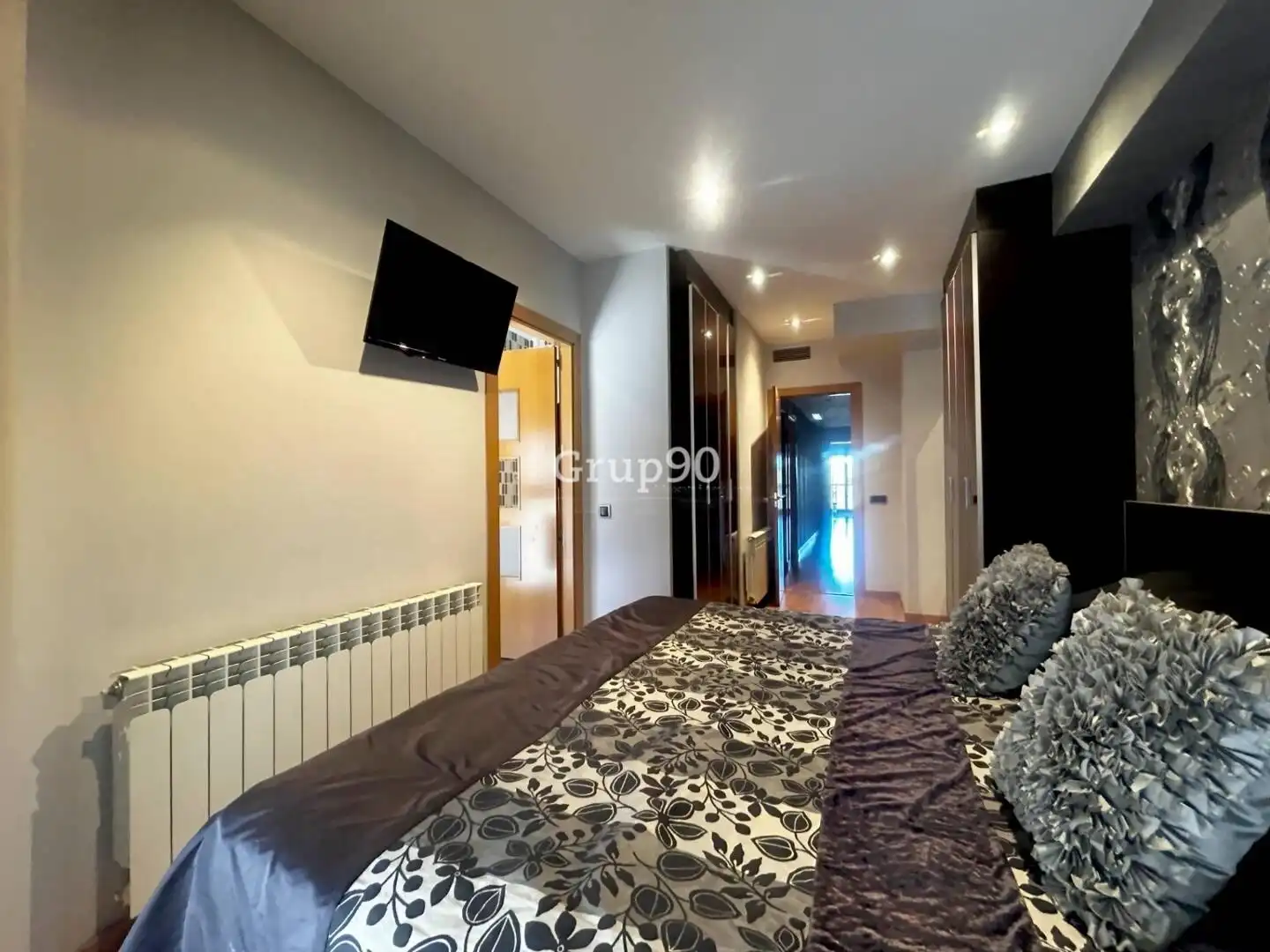 Bedroom of Flat for sale in Albatàrrec  with Air Conditioner, Heating and Parquet flooring