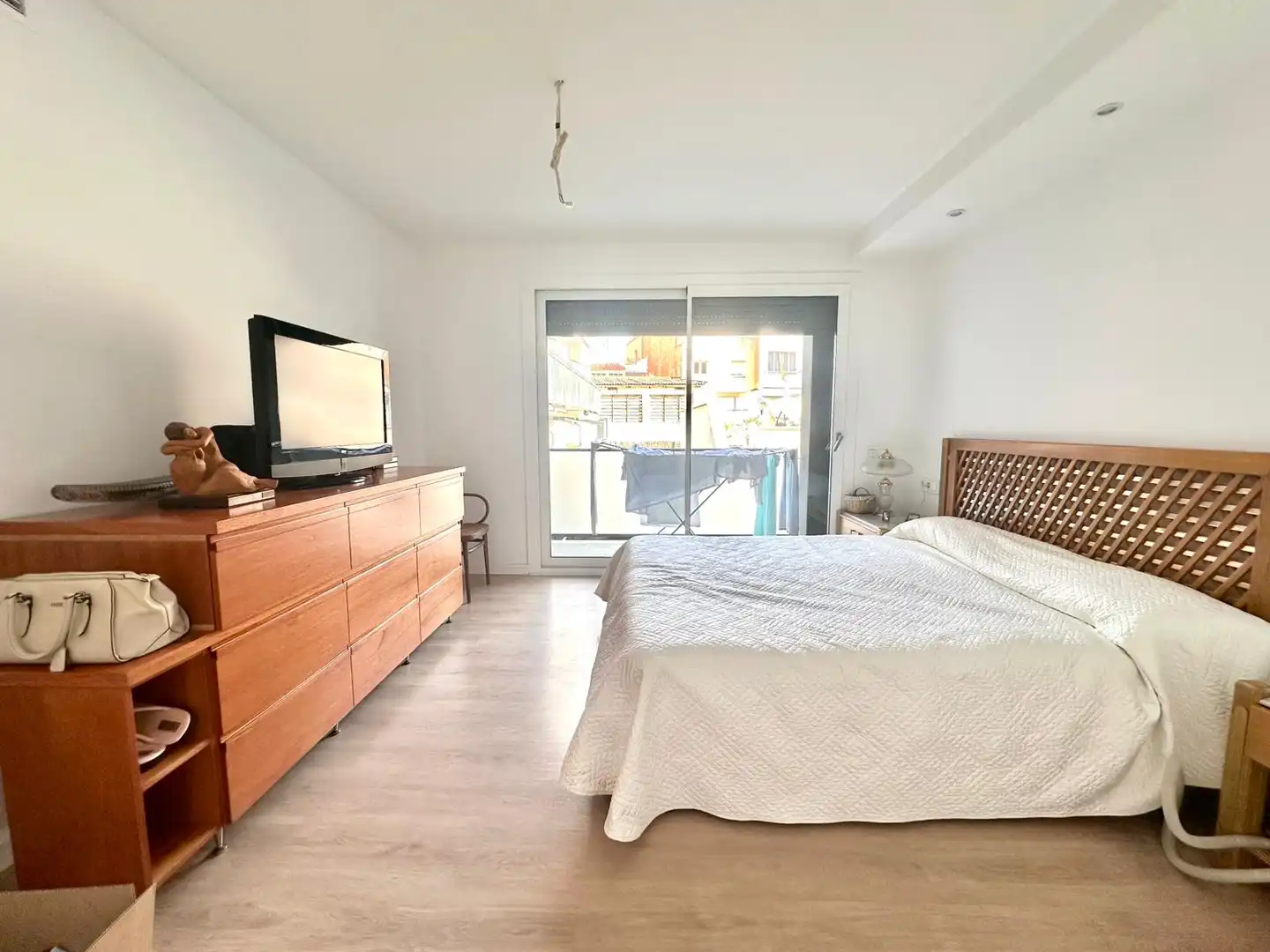 Schlafzimmer von Maisonette zum Verkauf in Badalona mit Klimaanlage, Heizung und Parkett