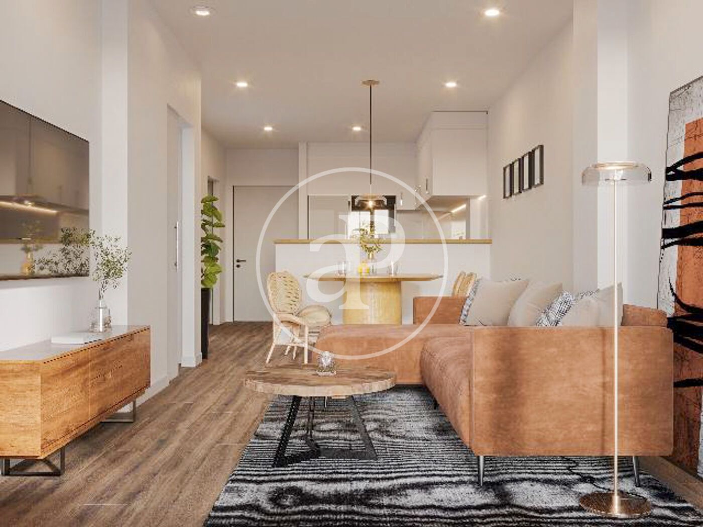 Living room of Flat for sale in  Barcelona Capital  with Air Conditioner, Heating and Terrace