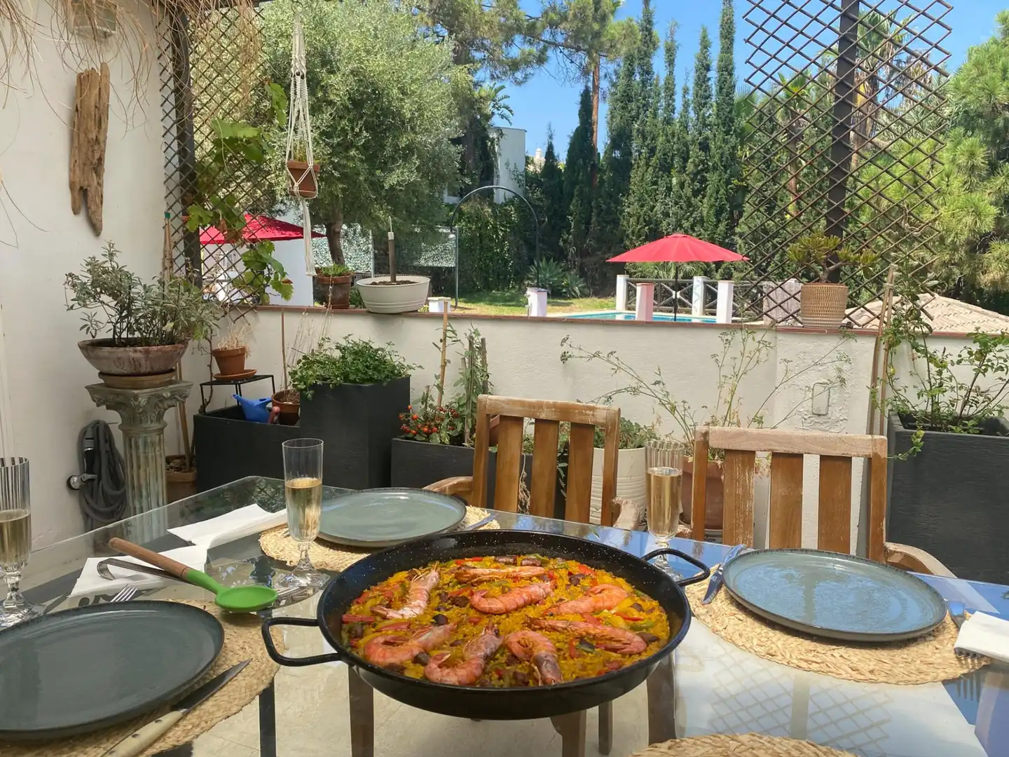 Jardín de Casa o chalet en venta en Benahavís con Aire acondicionado, Jardín privado y Terraza