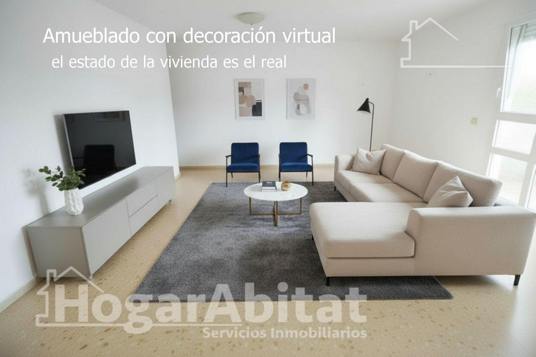 Living room of Flat for sale in  Valencia Capital  with Air Conditioner and Heating