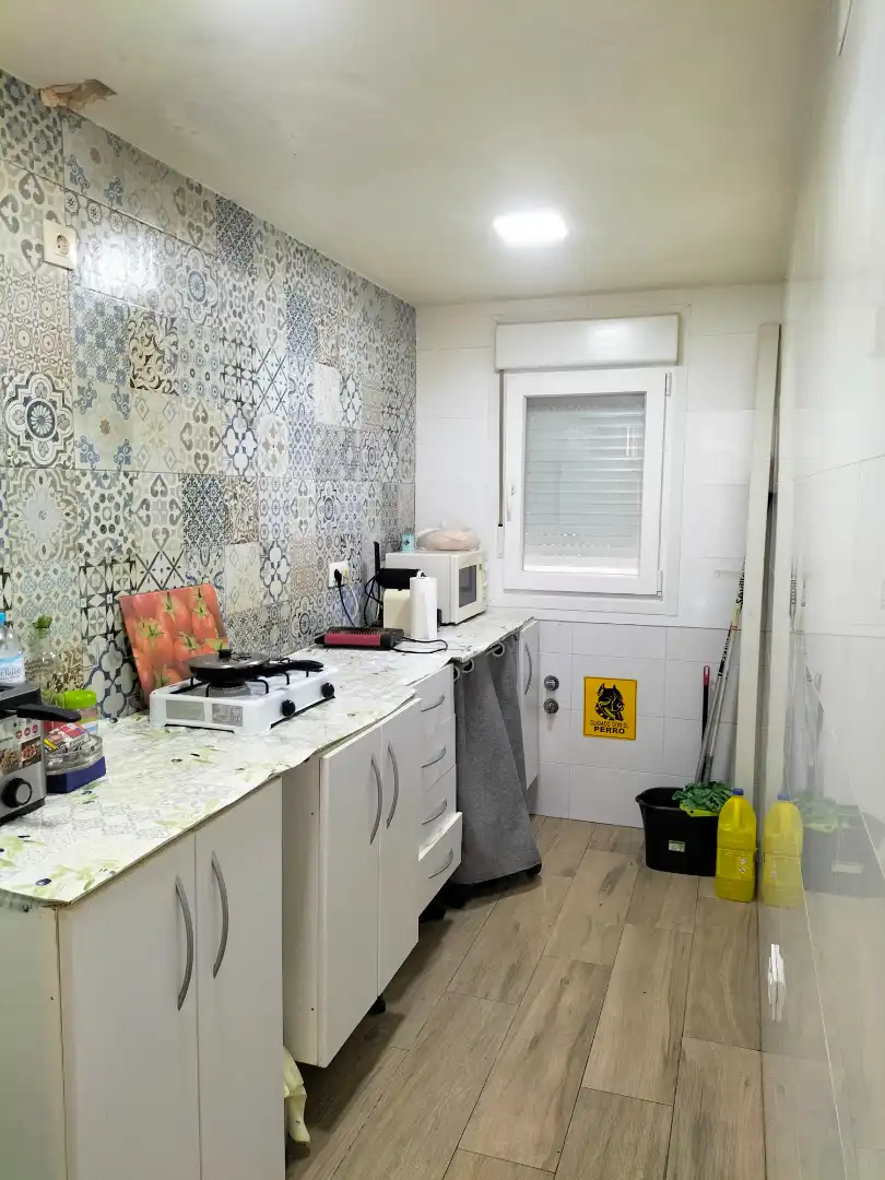 Cocina de Casa adosada en venta en Sanlúcar la Mayor con Aire acondicionado