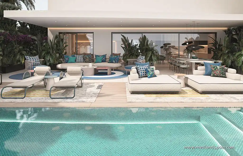 Piscina de Apartamento en venta en Marbella con Jardín privado, Terraza y Trastero