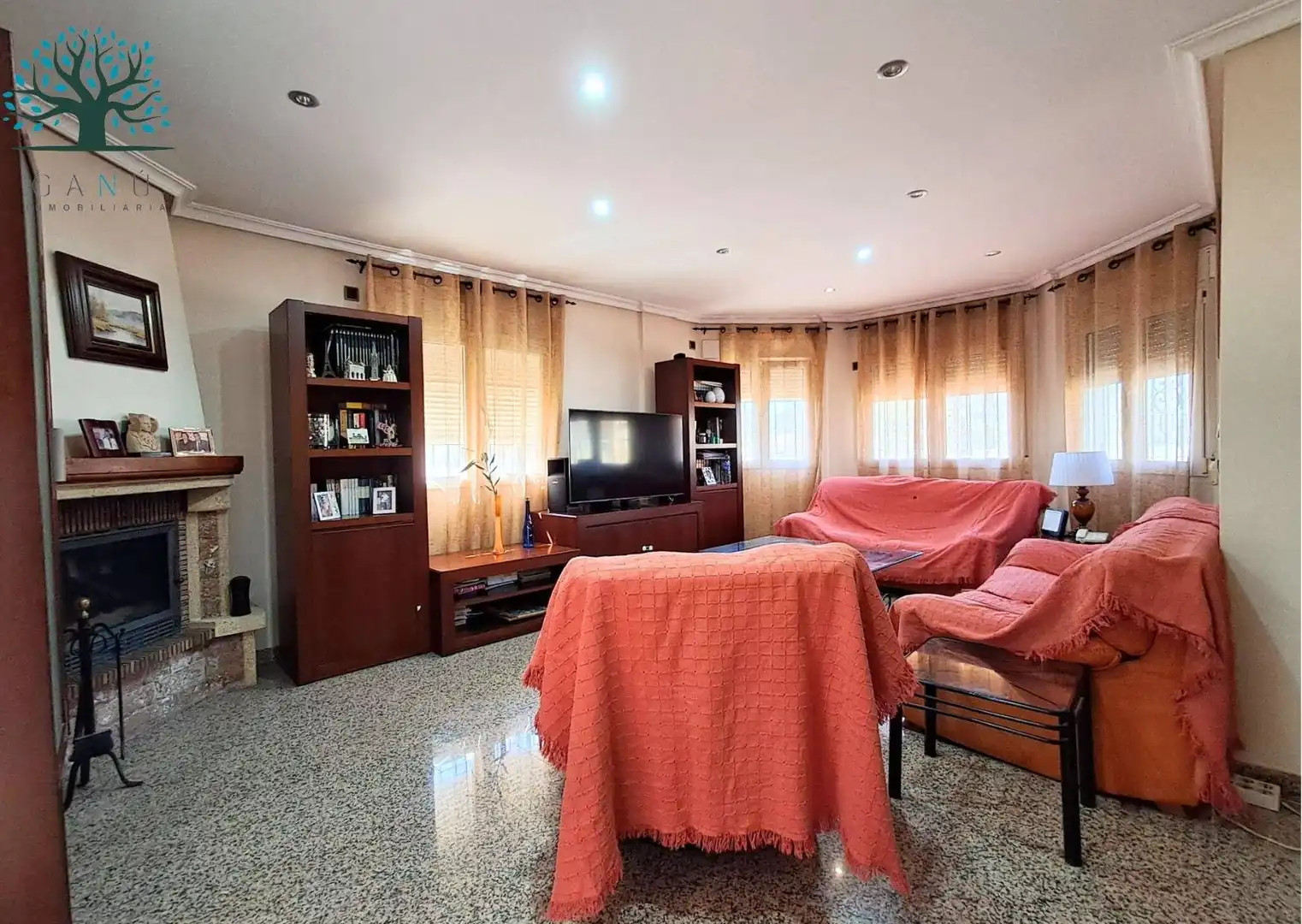 Sala de estar de Casa o chalet en venta en Mazarrón con Aire acondicionado, Terraza y Trastero