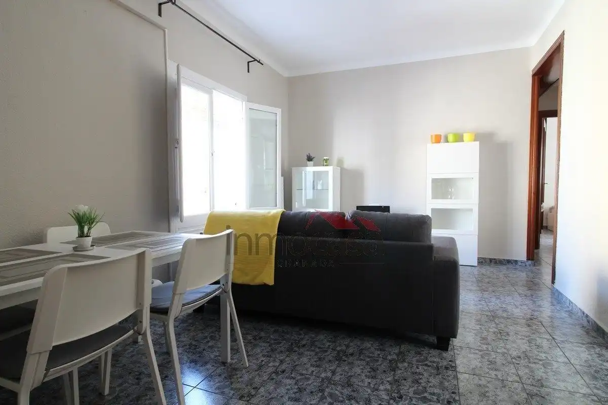 Living room of Flat for rent in Granada  with Air Conditioner, Heating and Furnished