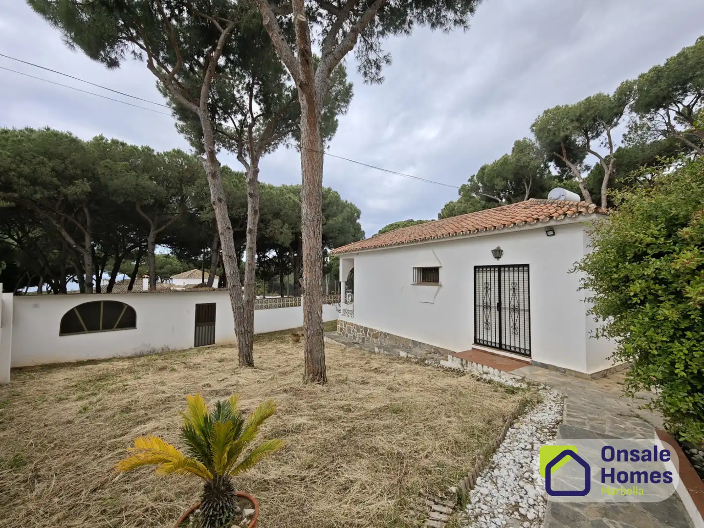 Vista exterior de Casa o xalet en venda en Marbella amb Jardí privat