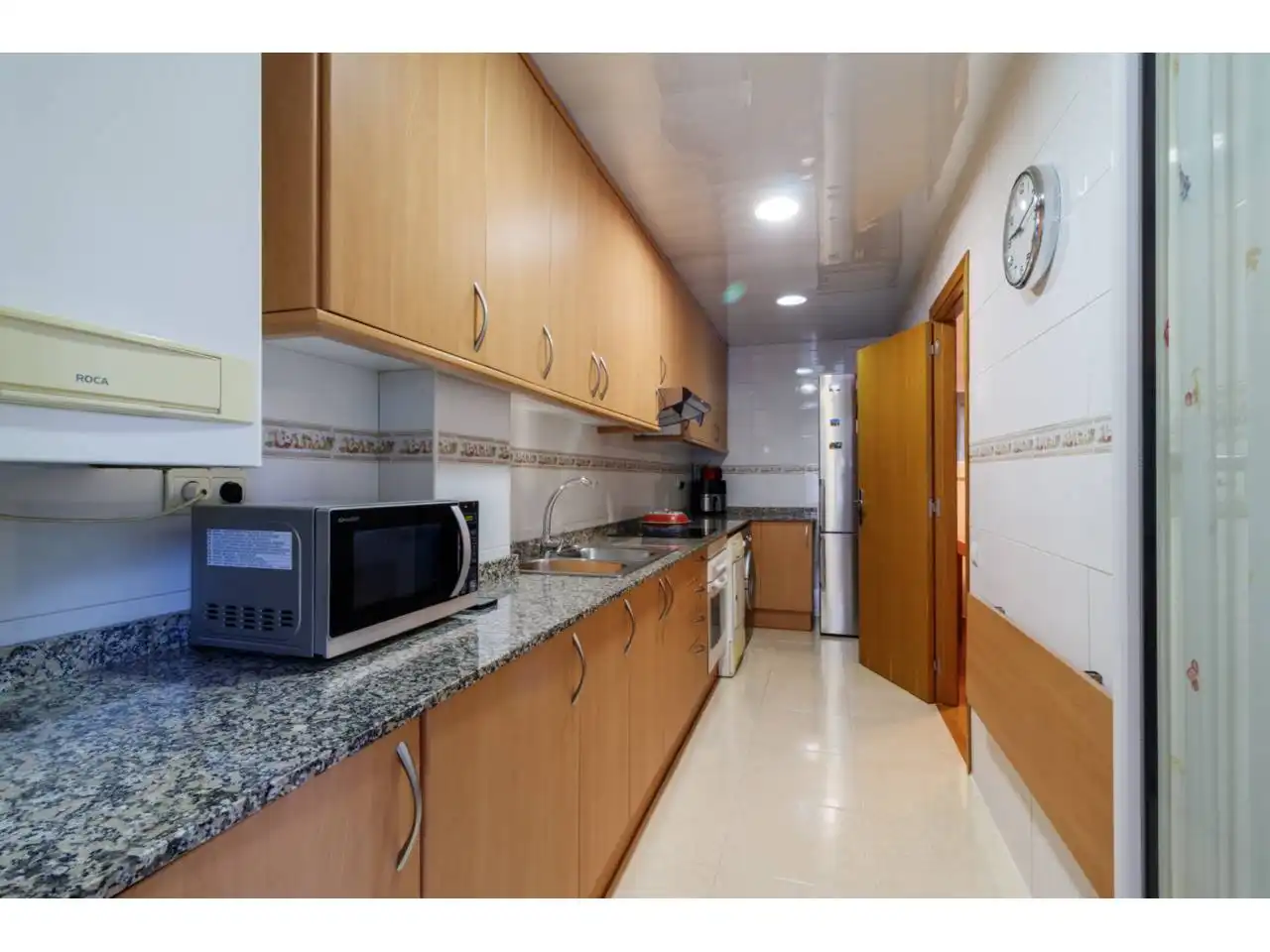 Kitchen of Flat for sale in Castelldefels  with Heating, Private garden and Parquet flooring